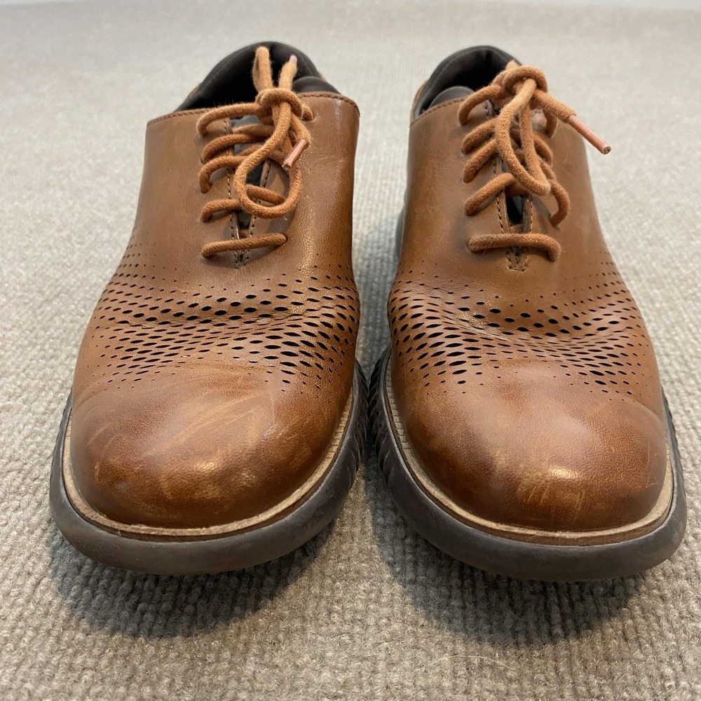 Cole Haan Zerogrand Shoes Mens Size 8.5 Brown Leather Grand.OS Sneakers C25351 - Picture 4 of 11